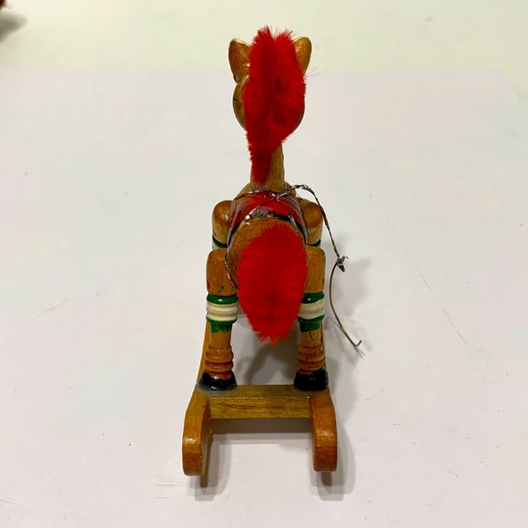 Wood rocking horse ornament RUSS no box - Picture 6 of 12